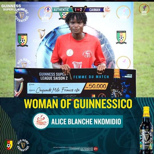 Read more about the article Guinness Super League 2022: Blanche KOMIDIO femme Guinnessico, elle visait cette récompense !